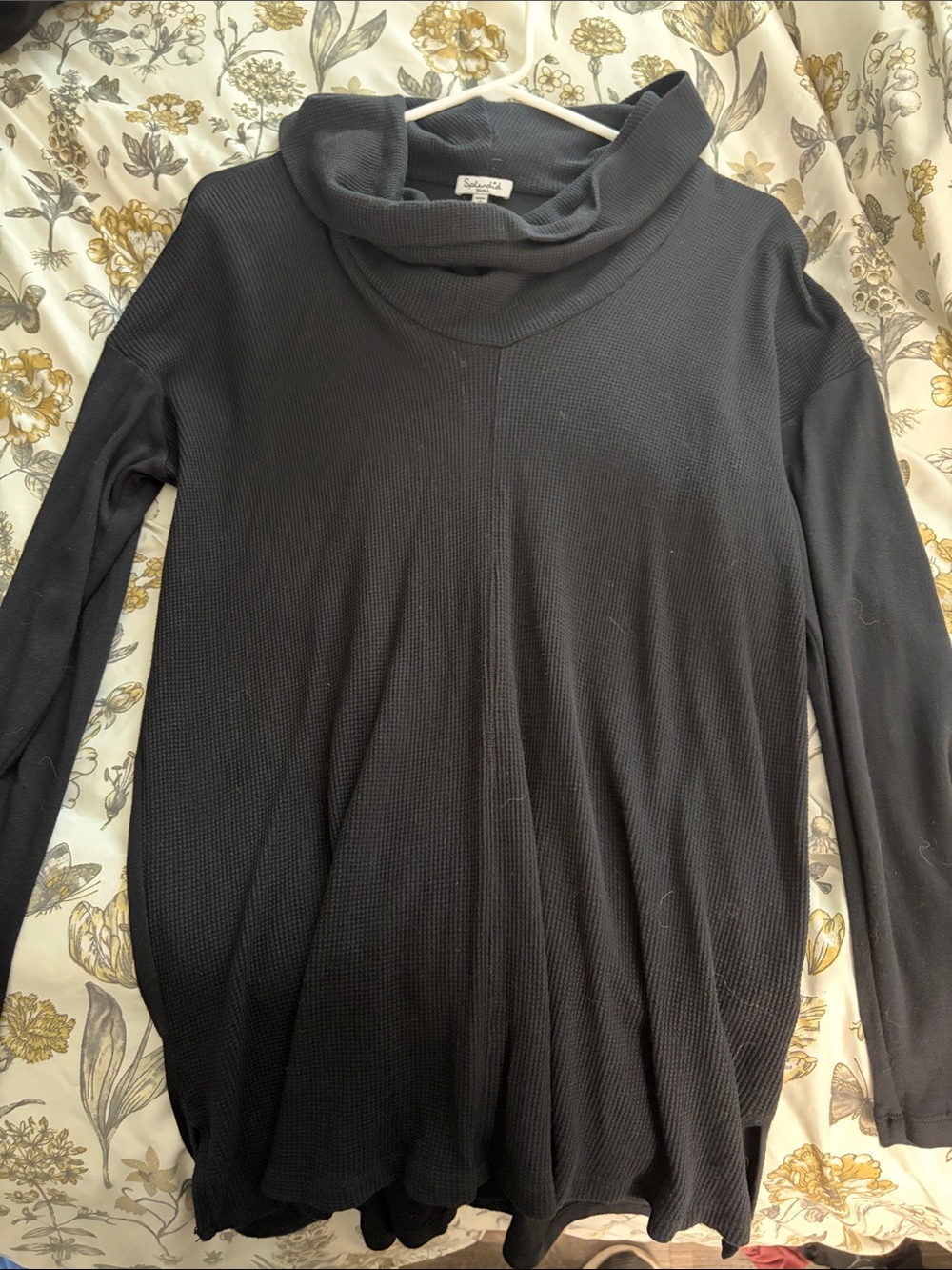 Splendid Soft Cowl Neck Women's Sweater - Black